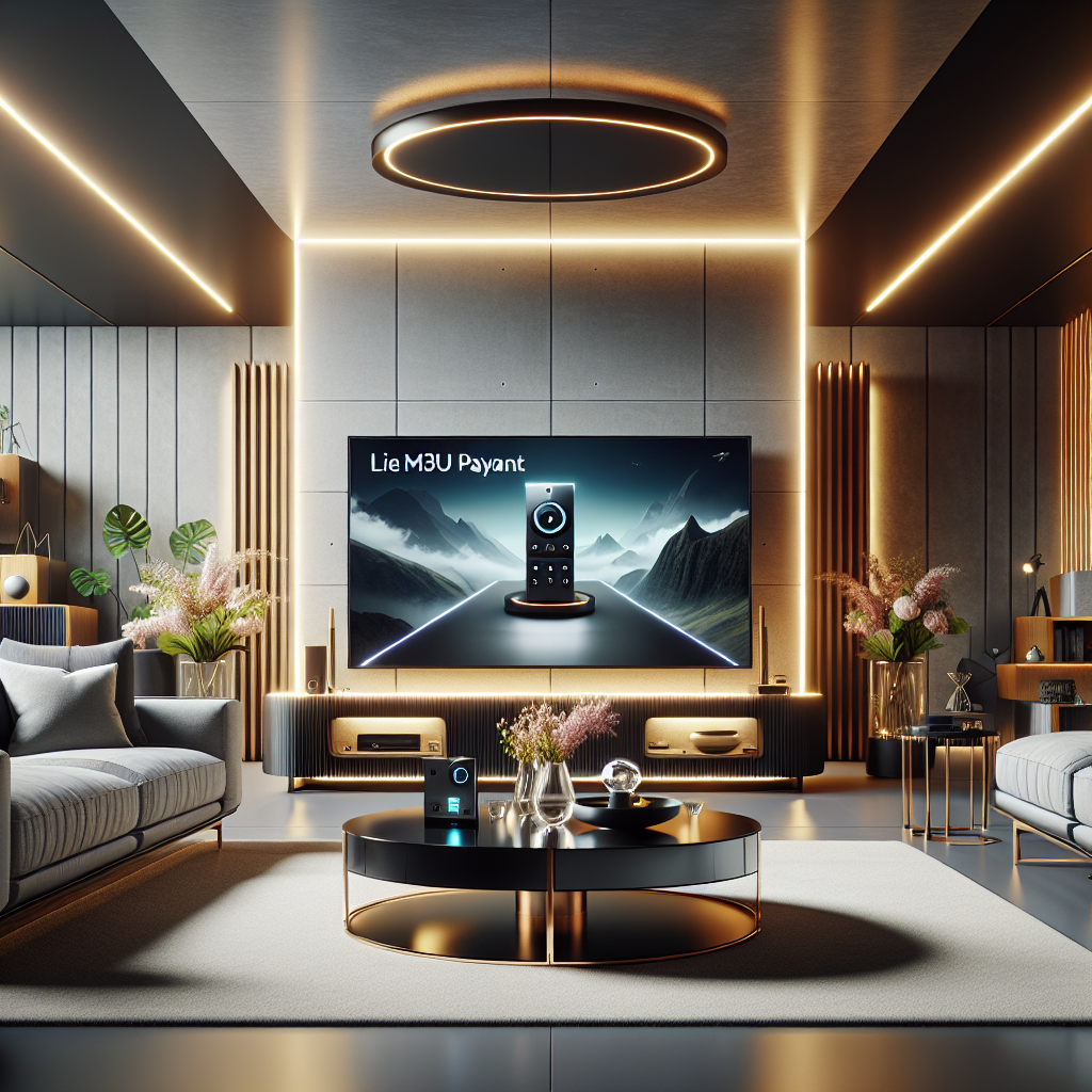 Illustration commerciale premium IPTV Lien M3U payant pour premium subscription offer